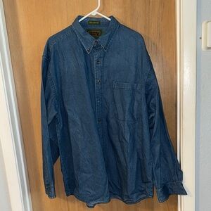 Casual Pointe Men's Blue Denim Shirt